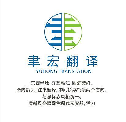 翻译公司logo标志设计改版