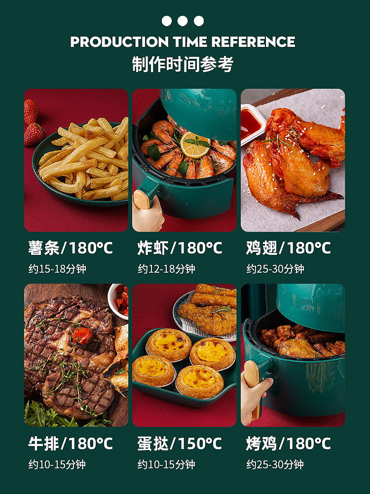 何大厨空气炸锅,产品拍摄,美食拍摄,原创设计