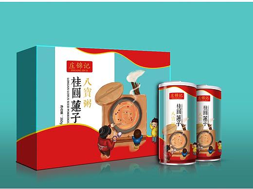 山东国泰食品有限公司，八宝粥包装设计，罐头包装设计