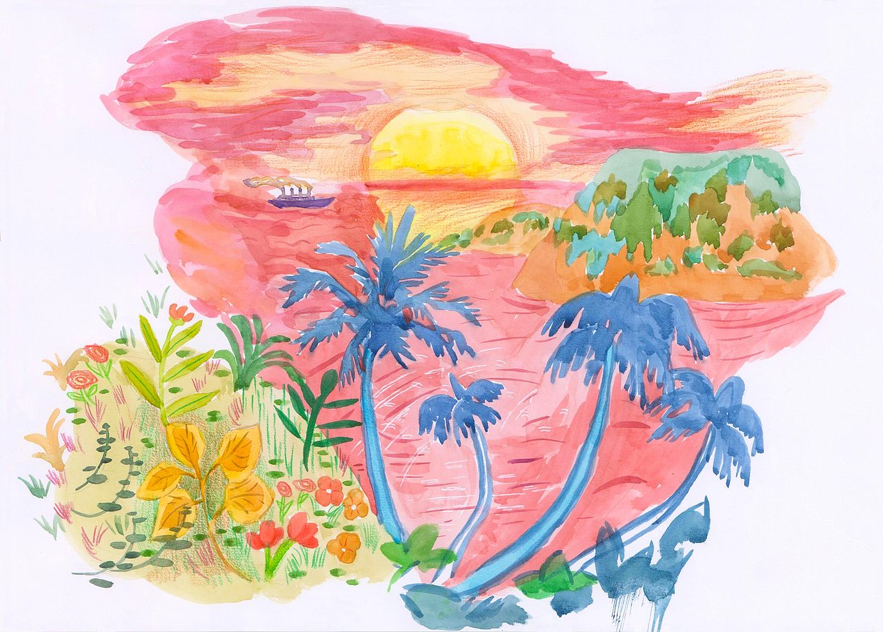 島嶼??（圖ZMzA2MzIxMjQ0） - 繪本 - 站酷設(shè)計(jì)師ao喔原創(chuàng)素材 - 站酷ZCOOL