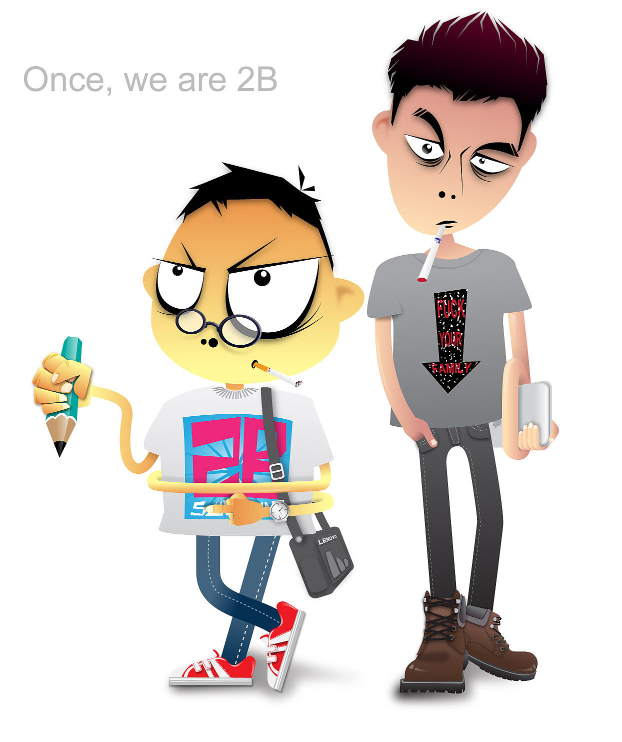 以前的一些东东——（图ZMzUzNTMwMA==） - 新锐潮流插画 - 站酷设计师baki原创素材 - 站酷ZCOOL