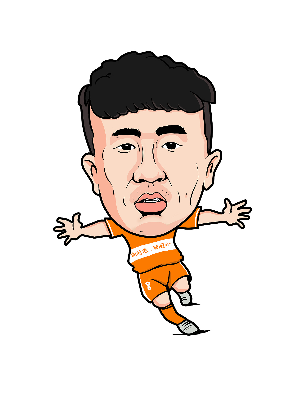 中国运动员漫画图片