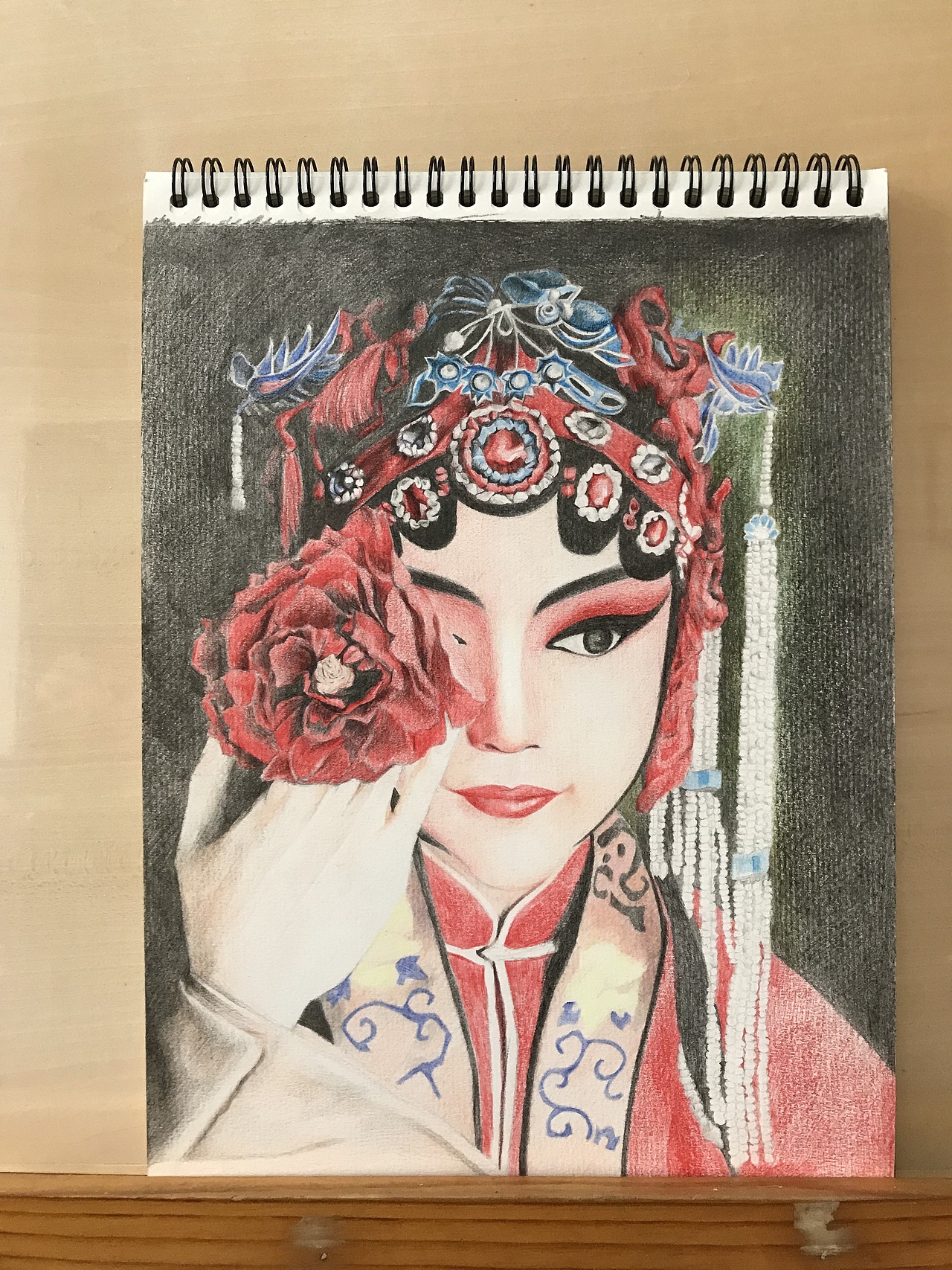 彩铅人物肖像戏子花旦作品信息创作时间2020/01/03添加表情喜欢ta的