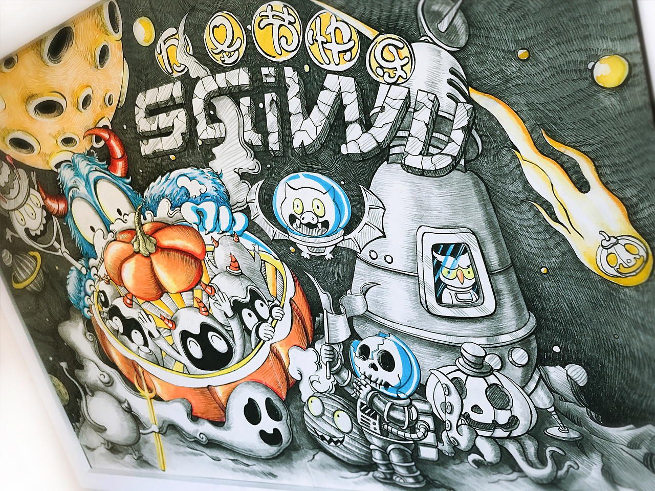 小恶魔的万圣节（图ZNjYxNzc1NjQ=） - 新锐潮流插画 - 站酷设计师庄泽松原创素材 - 站酷ZCOOL
