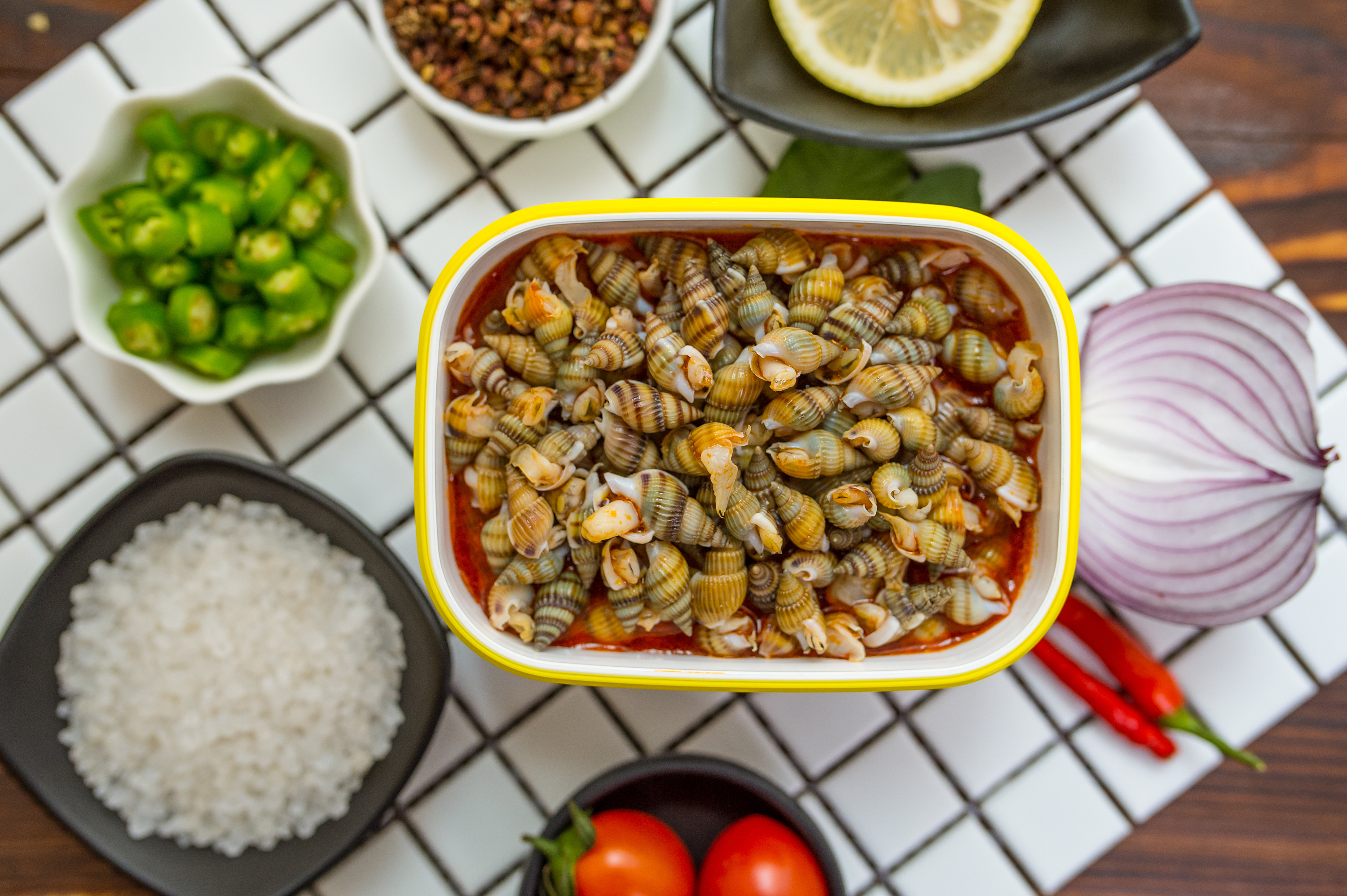 速食麻辣小海鲜拍摄