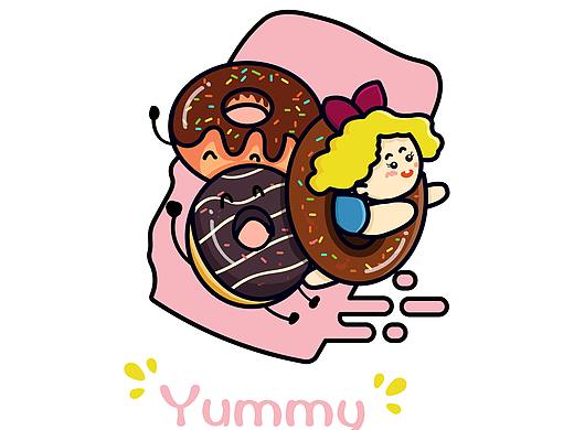 创意美食AI插画原创练习