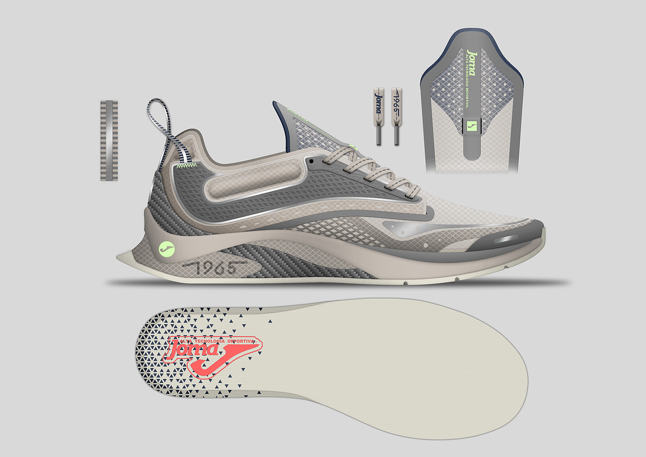 JOMA/运动鞋设计稿.Design by TINGNOE GAME Sneaker