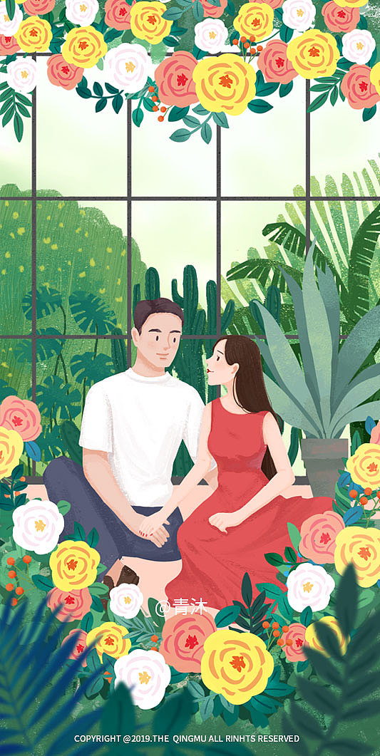 情人节商稿（图ZMTYxMjMwNjY4） - 商业插画 - 站酷设计师画画的苜芝原创素材 - 站酷ZCOOL