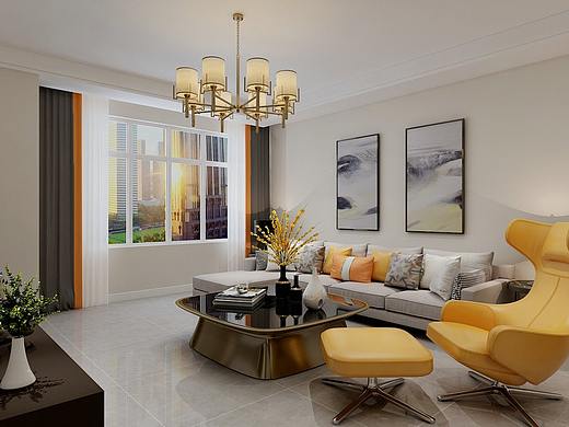 泰安绿地公馆装修 | 泰安绿地公馆130㎡现代风格装修