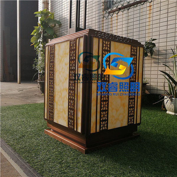 电镀不锈钢柱头灯草坪灯激光切割仿云石矮柱灯户外台灯（图ZMjAxODc3NTYw） - 其他工业/产品 - 站酷设计师双睿照明原创素材 - 站酷ZCOOL