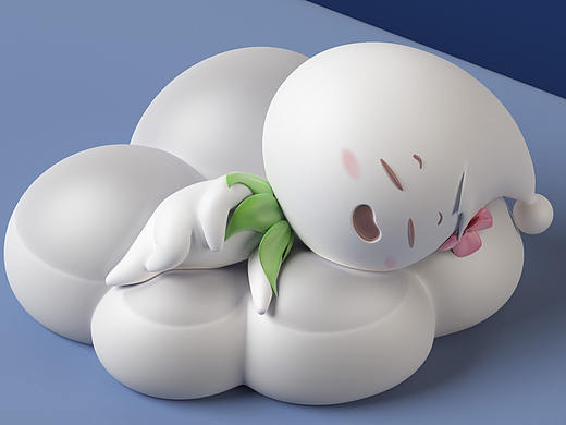 金典健康睡眠海报3D模型制作