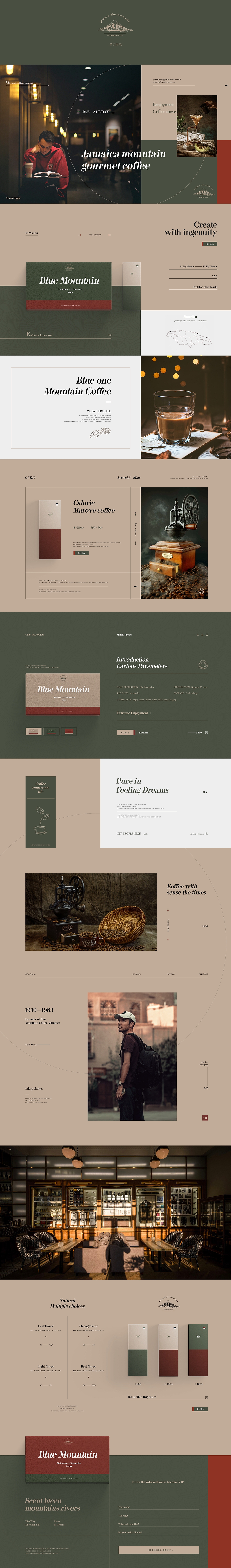 蓝山咖啡官网（图ZMTc2NTg0NTI0） - 企业官网 - 站酷设计师青木家设计原创素材 - 站酷ZCOOL