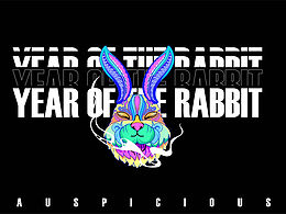 兔年插画，矢量插画