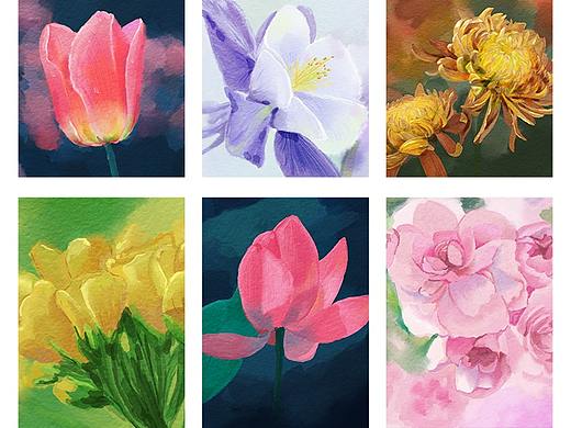 春暖花开-水彩风格练习