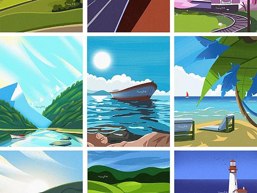 风景组合练习