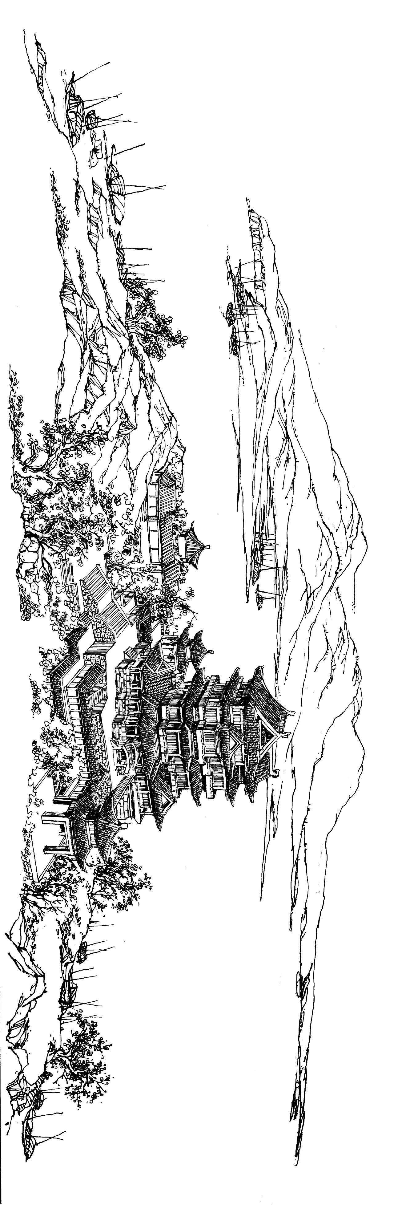 钢笔风景速写|纯艺术|绘画|延杨红钢笔画 - 原创作品 - 站酷 (zcool)