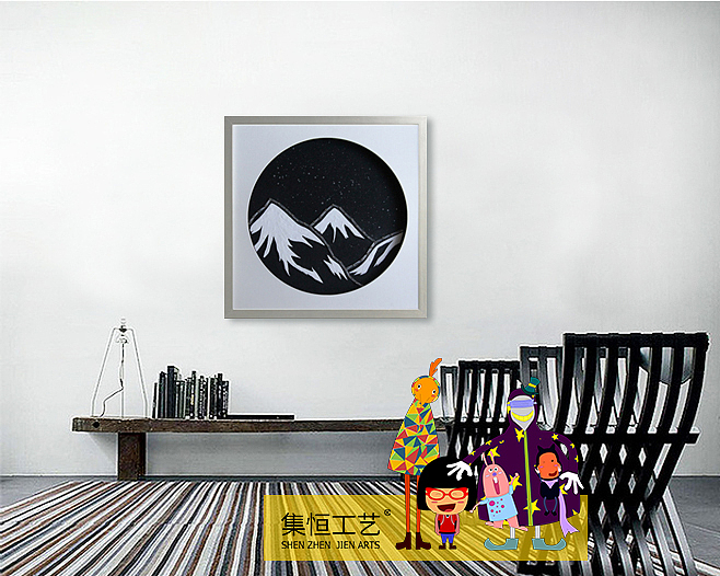 实物画、装饰画、画品效果图、创意画品、