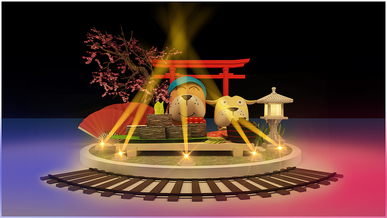 商业美陈设计 附带设计一个形象（图ZMTc3MTU5MDg0） - 动画/影视 - 站酷设计师無奇不有原创素材 - 站酷ZCOOL