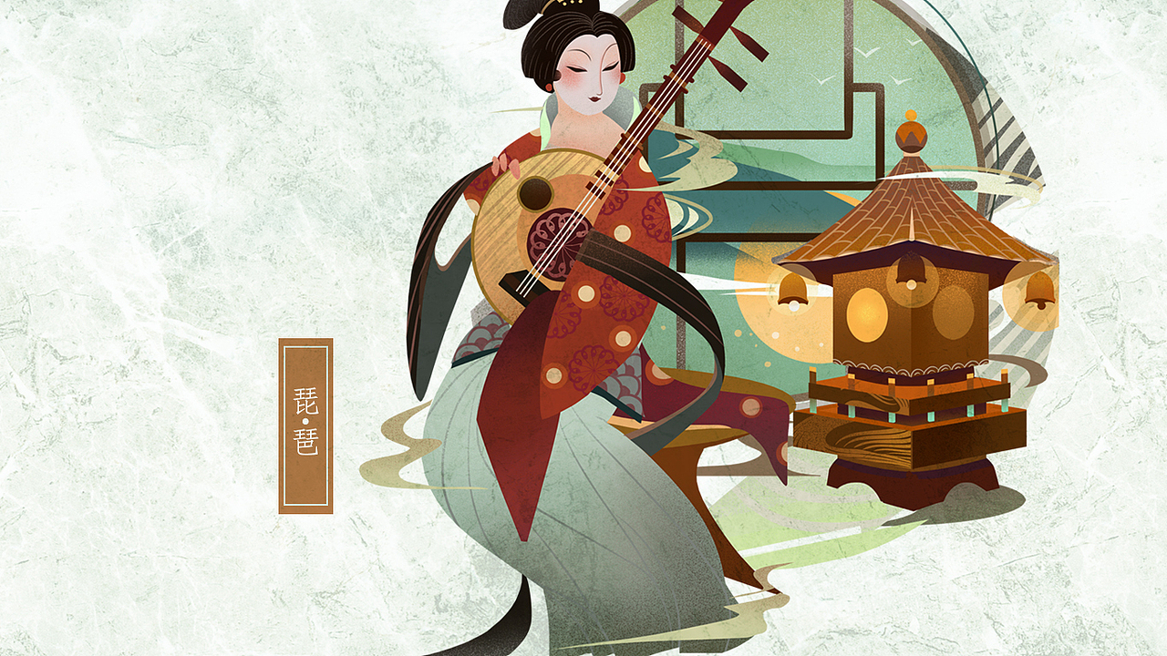 一组创作 《唐之秀》（图ZMTE5NzA4MjM2） - 商业插画 - 站酷设计师电子包浆原创素材 - 站酷ZCOOL