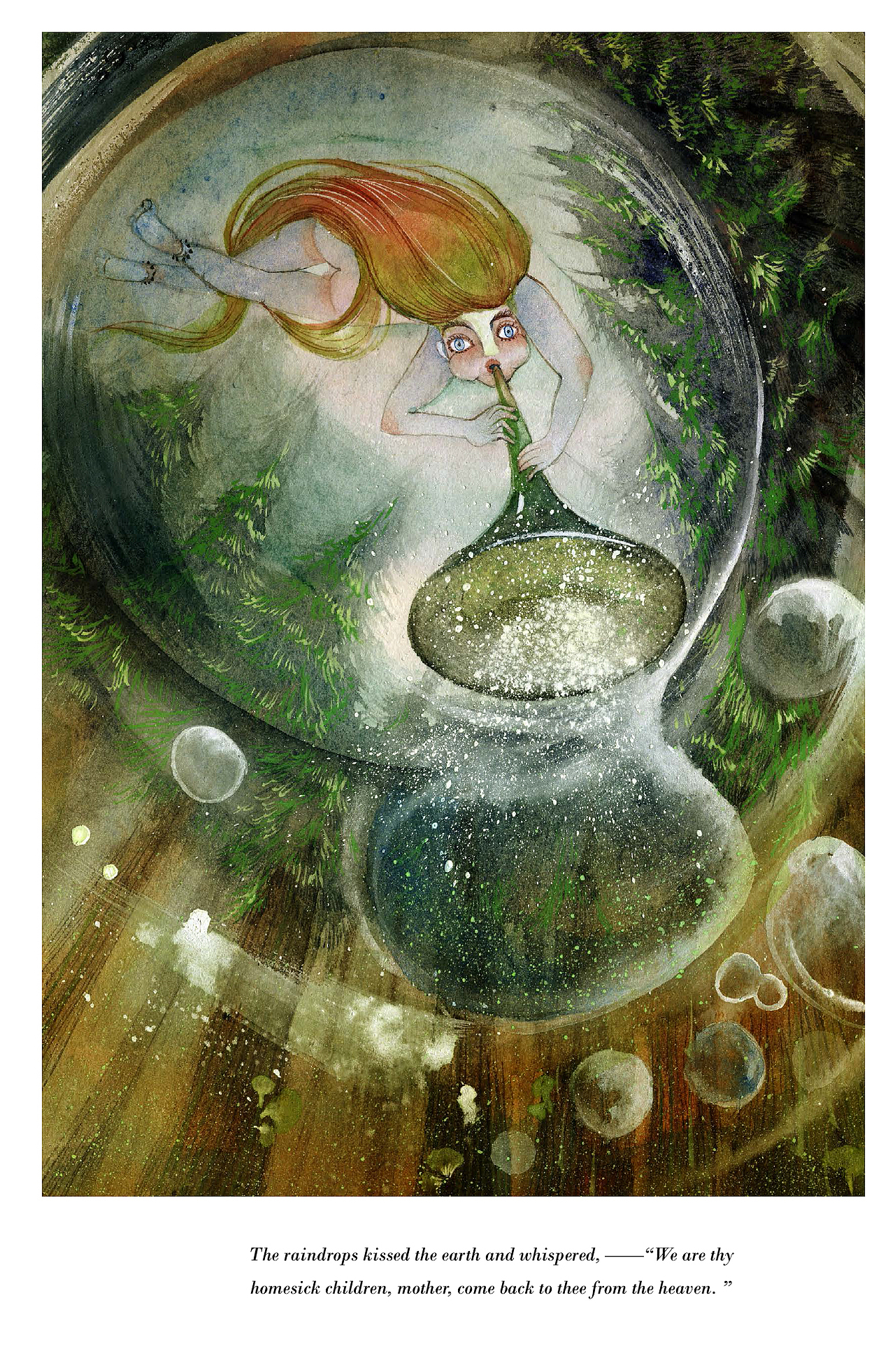 泰戈尔飞鸟集插图