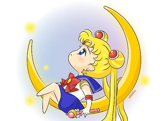 插画习作-萌漫美少女战士-水冰月