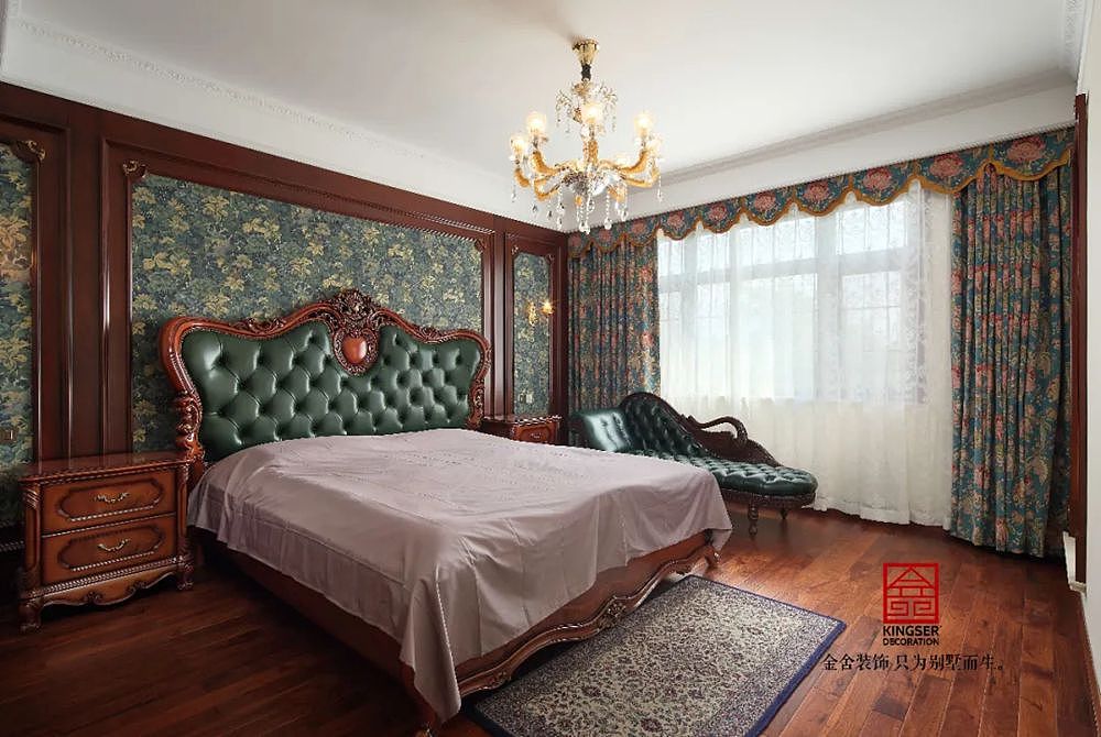 唐山金舍装饰万科红郡400平米别墅美式风格装修实景