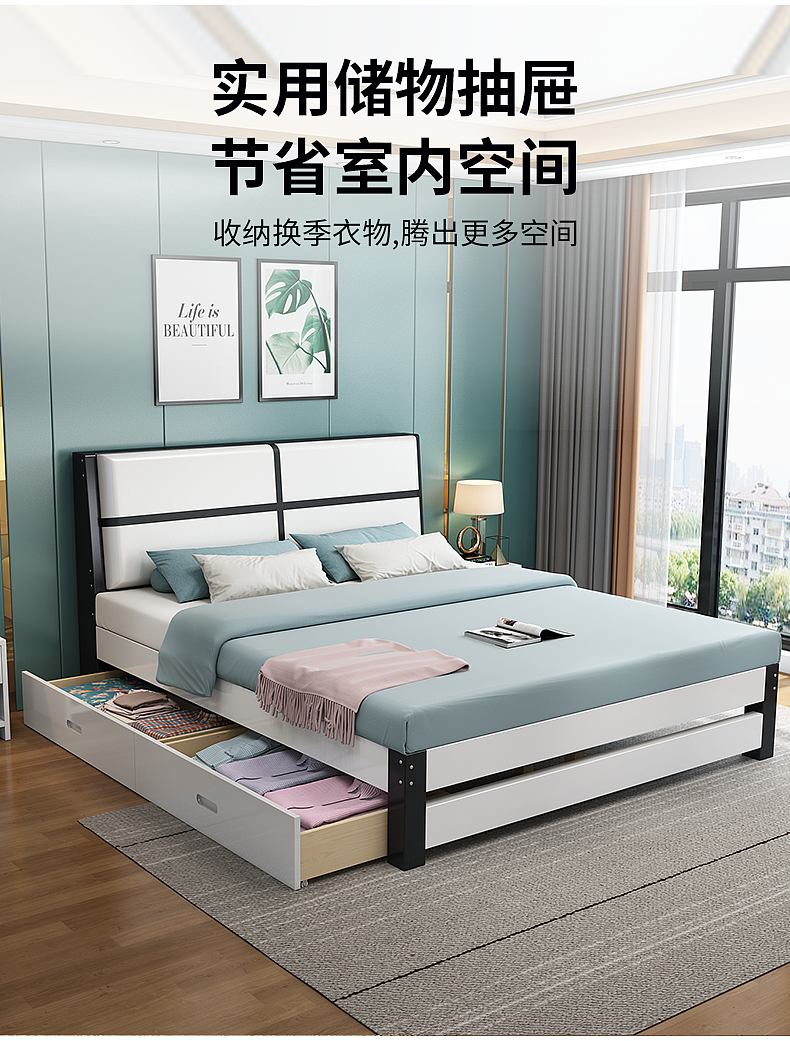实木床详情页（图ZMjQ4NzY5NTQ4） - 电商 - 站酷设计师站在城墙看月亮原创素材 - 站酷ZCOOL
