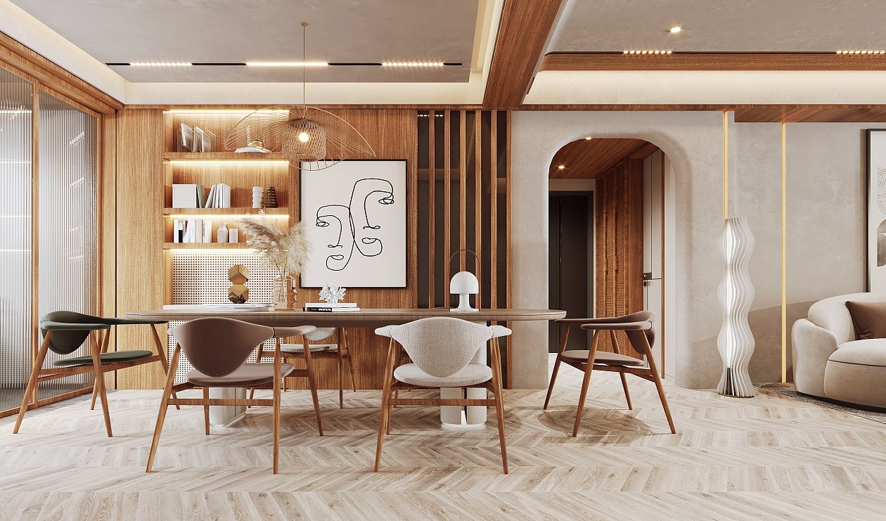 侘寂风格客餐厅