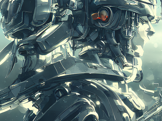 #站酷梦笔#未来机器，动漫风，