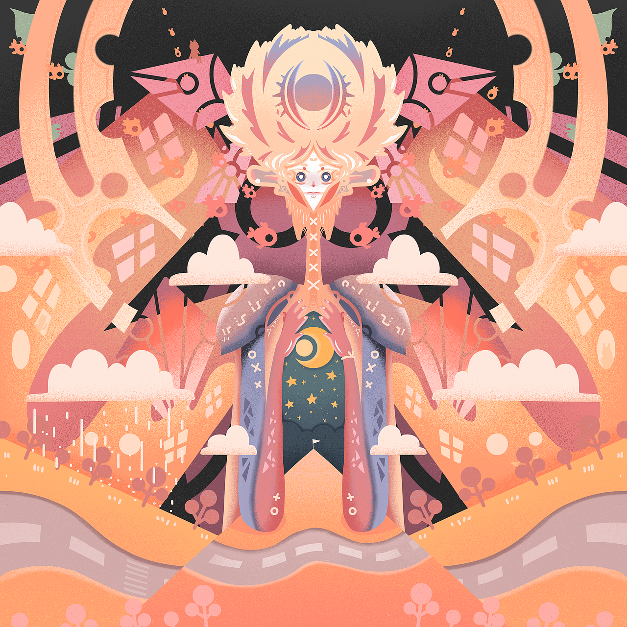 长情于外，星月于心（图ZMjgwMTUwMjQ4） - 商业插画 - 站酷设计师o13o原创素材 - 站酷ZCOOL