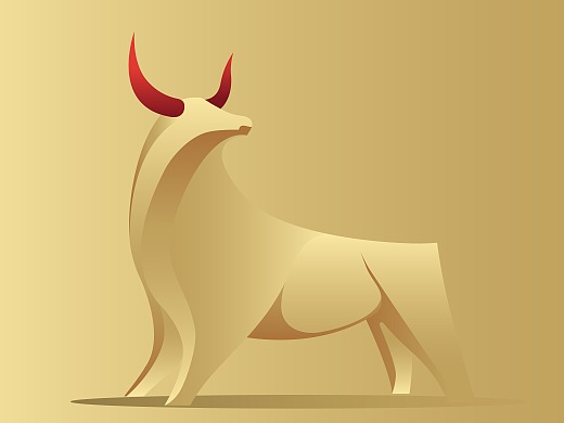 2021|生肖牛|矢量简约插画设计