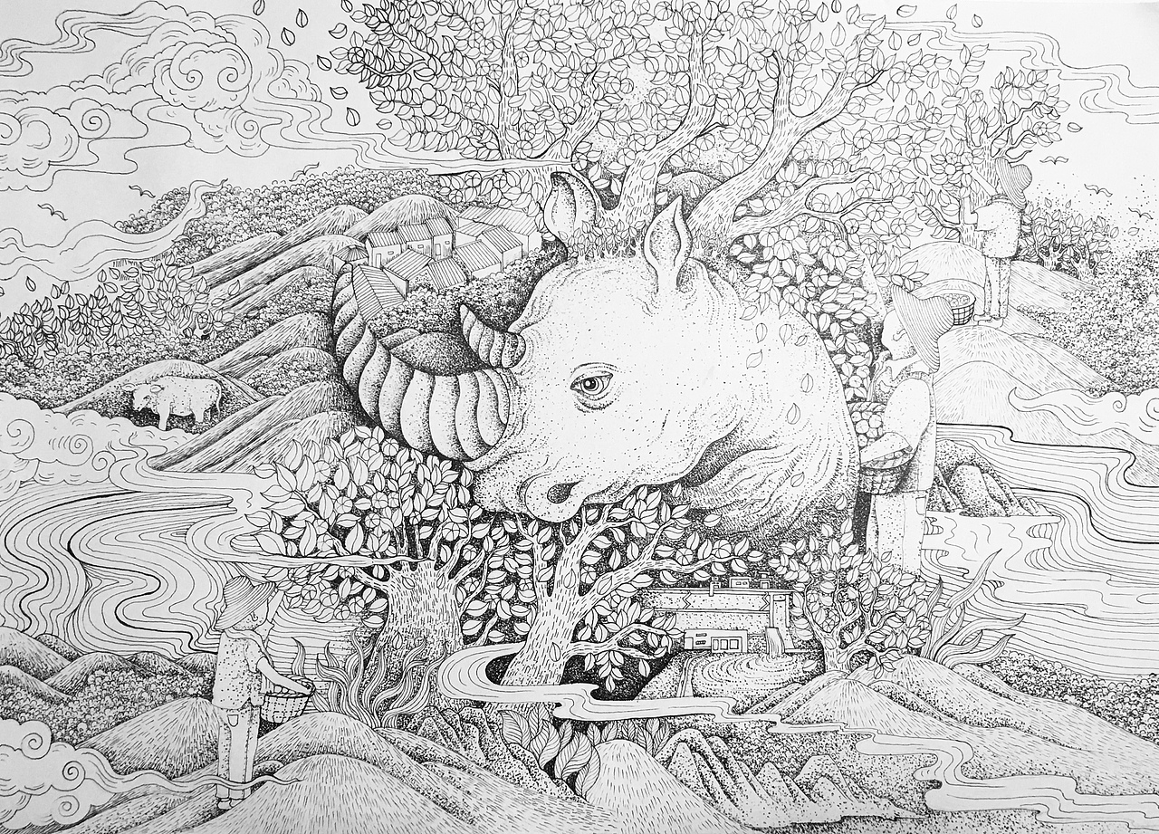 龙（图ZMTM4NjA5MjI4） - 商业插画 - 站酷设计师陈小橙CR原创素材 - 站酷ZCOOL