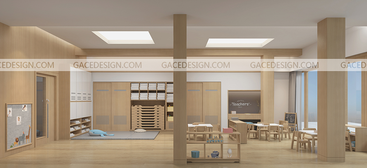 Gace Design丨深业幸福家鹿鸣园托育园丨幼儿园设计(图ZMjU5MTEwMTAw) - 其他空间 - 站酷设计师GaceDesign原创素材 - 站酷ZCOOL