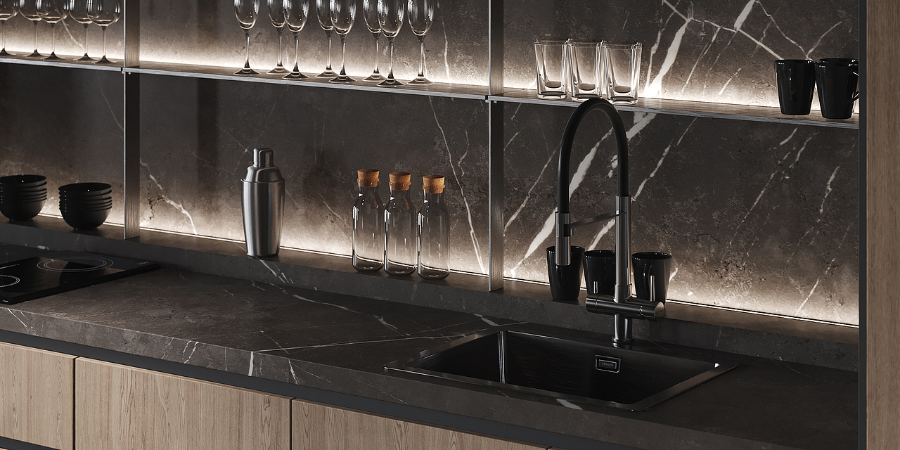 易梵/室内住宅/练习场景-黑色公寓