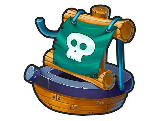 手绘 板绘 海盗船（个人主页-ZMzA3MzM4NDg=） - 创作习作 - 站酷设计师炸毛花花fafa原创素材 - 站酷ZCOOL