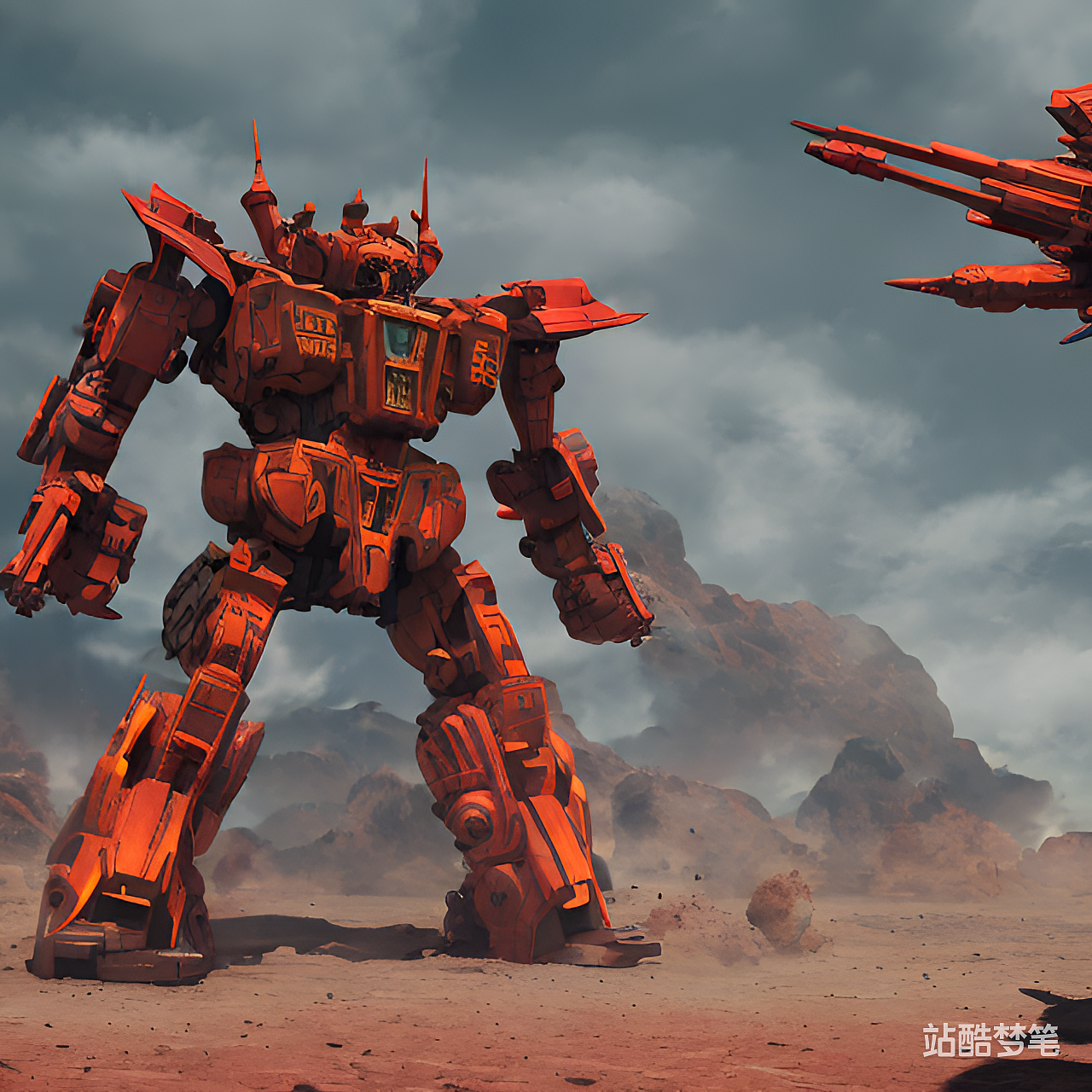 #站酷梦笔#变形金刚（图ZMzI3MTc4MTMy） - AI作品 - 站酷设计师zoeming110原创素材 - 站酷ZCOOL