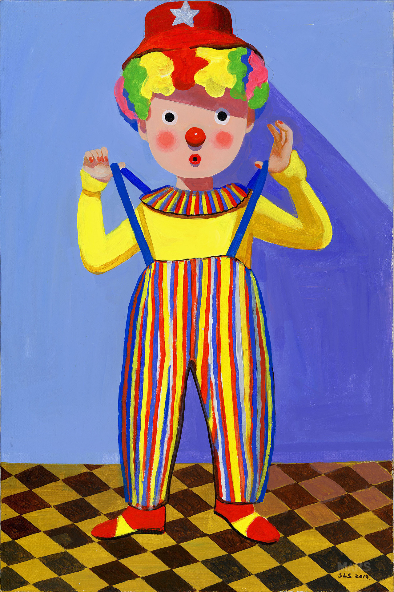 孙立沙《美丽人生小丑》|纯艺术|油画|火星艺术商业策划 - 原创作品