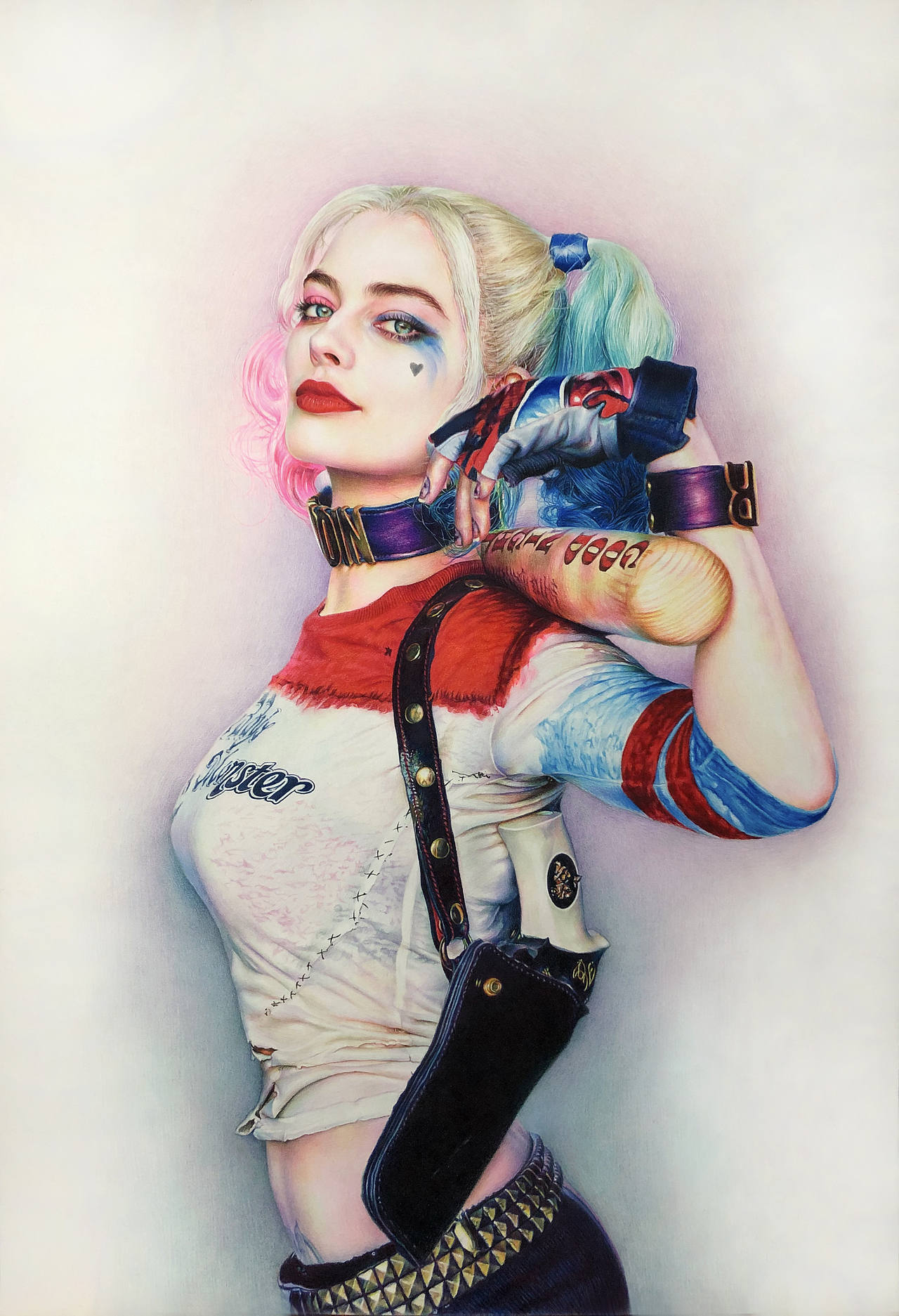 彩铅手绘x特遣队小丑女