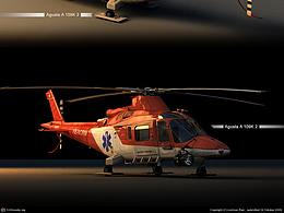 2009 年做的 直升機(jī)建模 渲染  Agusta A 109K 2  