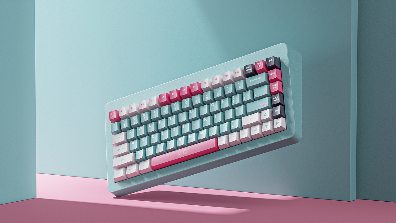 一组键盘产品渲染