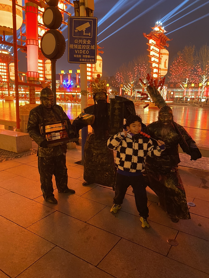 老北京铜人行为艺术18301442046小焦