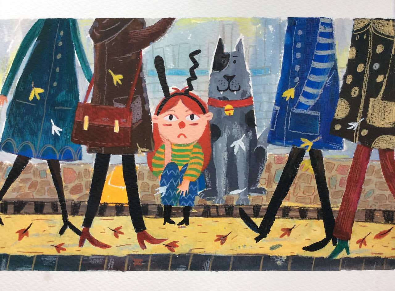 暫時(shí)命名為《狗狗和我》的故事吧（圖ZODAwNjIxNDQ=） - 兒童插畫(huà) - 站酷設(shè)計(jì)師亦十八L原創(chuàng)素材 - 站酷ZCOOL