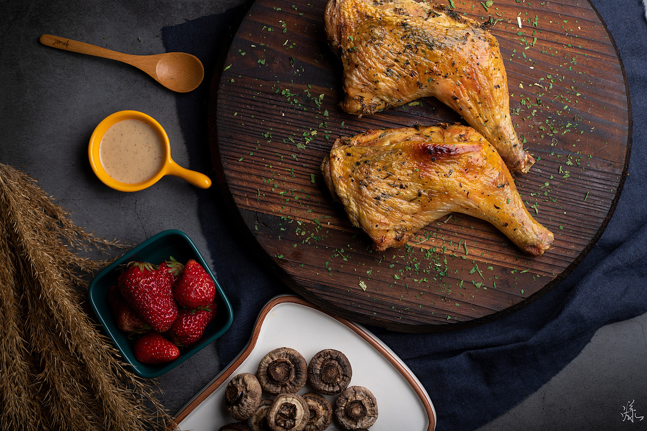 烤鸡腿（图ZMjAyNTc2NTcy） - 产品摄影 - 站酷设计师廿二号原创素材 - 站酷ZCOOL