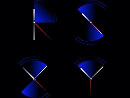 时钟英文字体设计