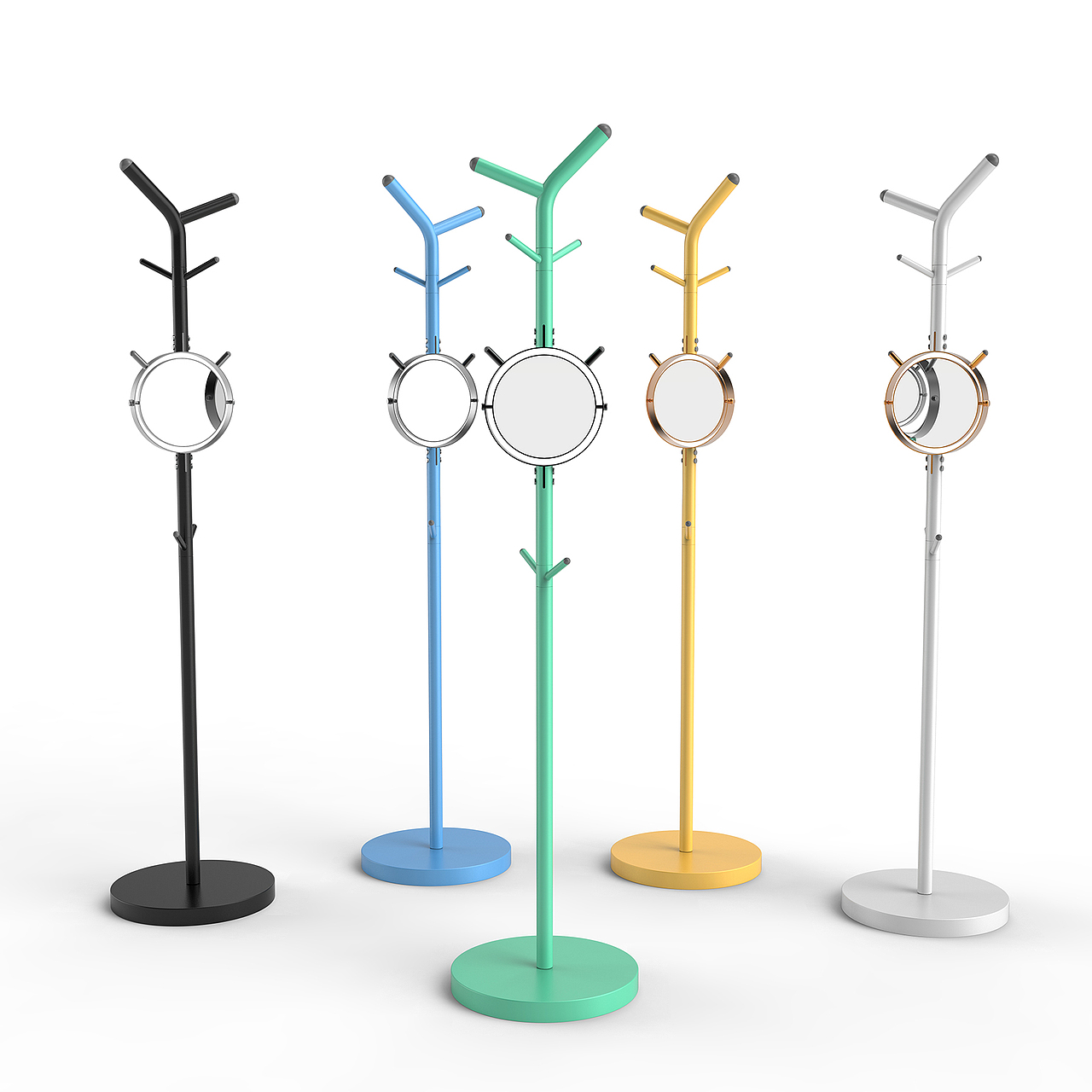 《明镜》Bright Mirror衣帽架设计