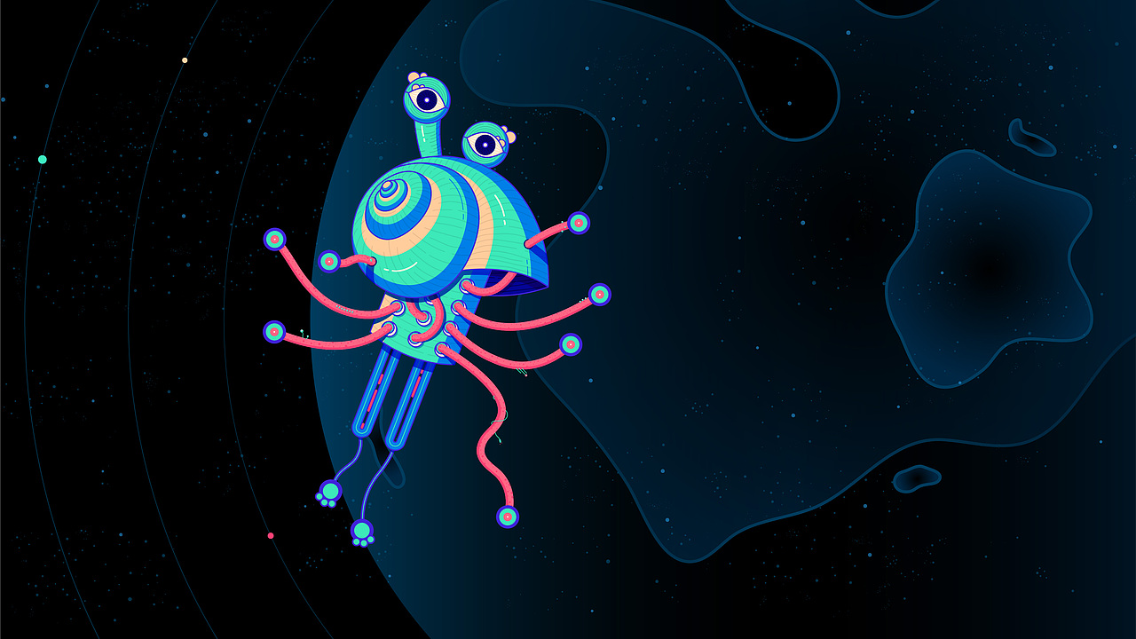 A planet | 一只行星（图ZMTY4OTc3NjY0） - 绘本 - 站酷设计师李Vv原创素材 - 站酷ZCOOL