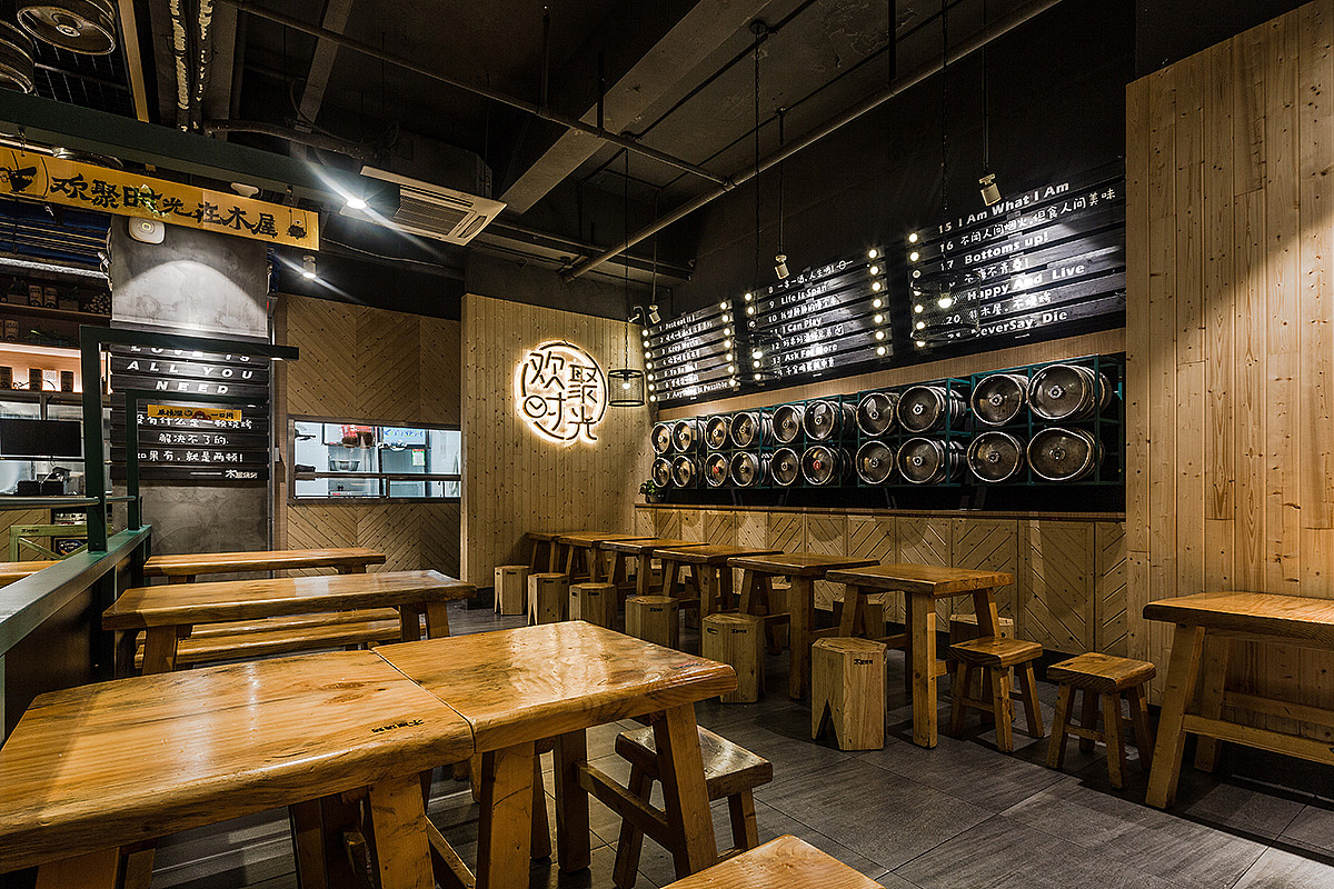 餐饮设计·木屋烧烤深圳泥岗店（图ZOTgxNTU3ODA=） - 家装设计 - 站酷设计师华空间设计原创素材 - 站酷ZCOOL