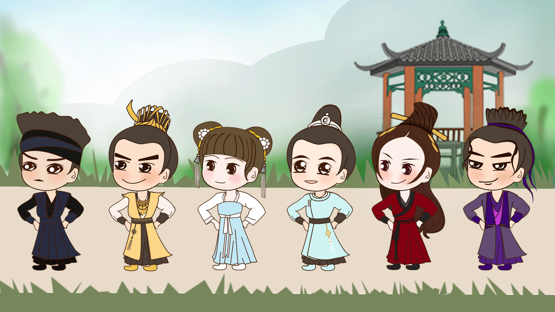 【大宋少年志同人原创手书】七斋课间操|动漫|其他动漫|丝_己_原创