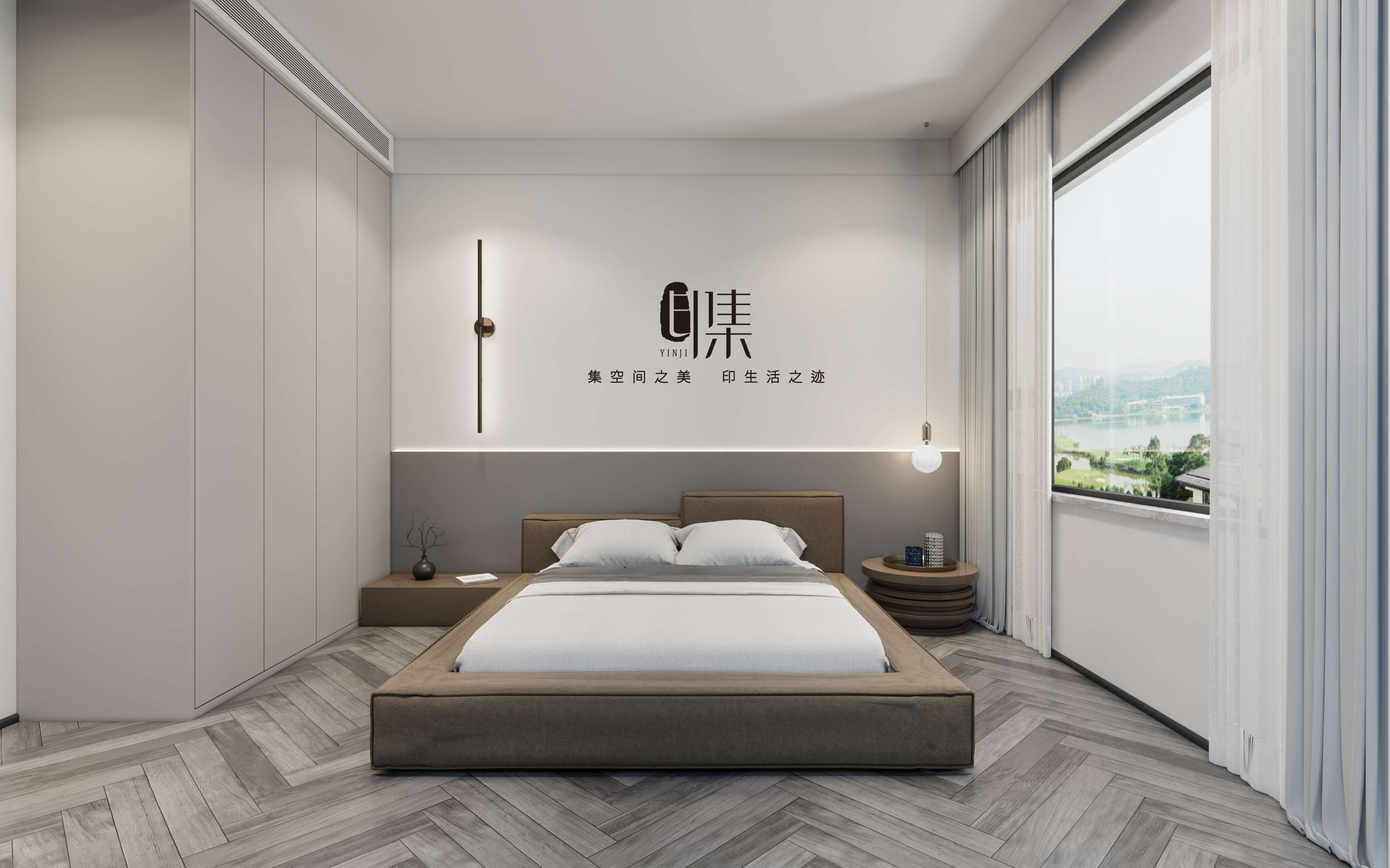 134㎡现代极简风格装修设计_印集装饰设计-站酷zcool