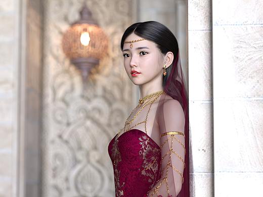 凌岚-红婚纱